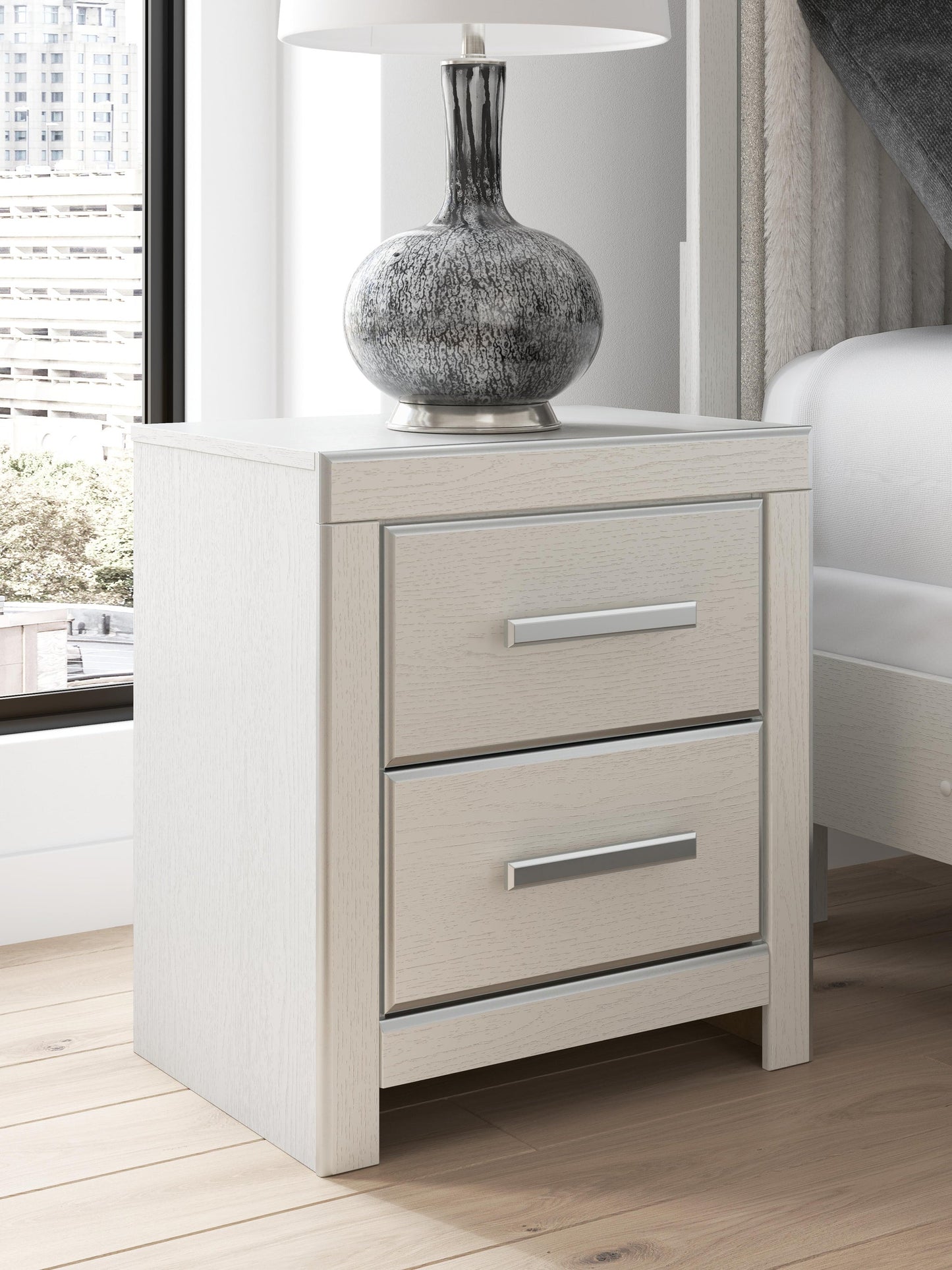 Zuraleus Queen Upholstered Bed, Dresser, Mirror and Nightstand