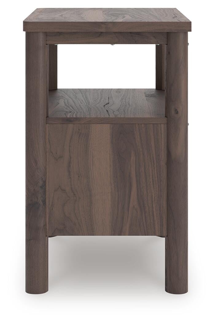 Cadmori Twin Panel Platform Bed, Dresser, Mirror and Nightstand