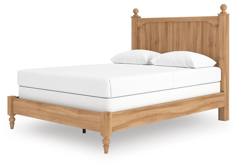 Galletyn Queen Panel Bed with Mirrored Dresser