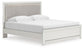 Birmonton King Upholstered Panel Platform Bed, Dresser, Mirror and Nightstand