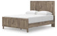 Rusticott Queen Panel Bed with Mirrored Dresser and Nightstand