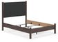 Pamytta Full Upholstered Panel Bed, Dresser, Mirror, Chest and Nightstand