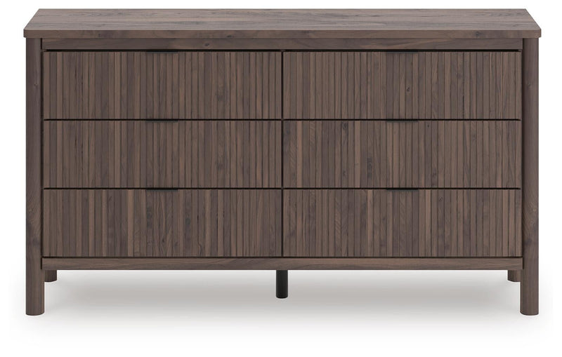 Cadmori King Panel Platform Bed, Dresser, Mirror and Nightstand