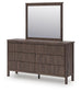 Pamytta King Panel Bed, Dresser, Mirror, Chest and Nightstand