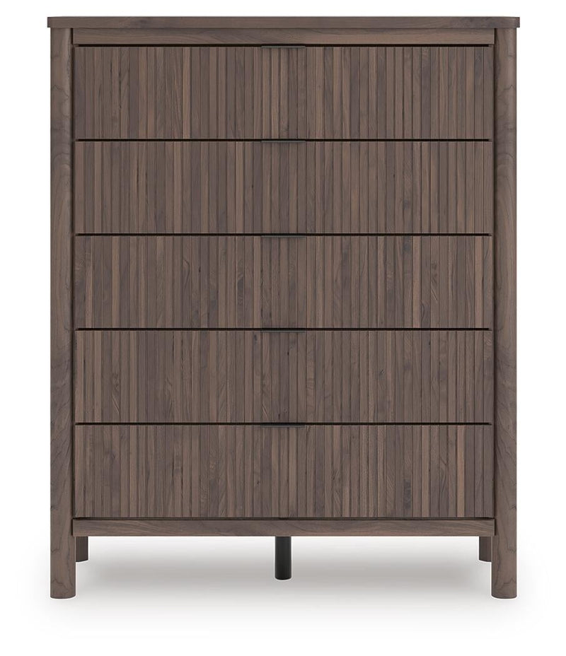 Cadmori King Panel Bed, Dresser, Mirror, Chest and Nightstand