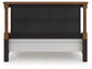 Rowlenstown King Poster Bed with Mirrored Dresser and Nightstand