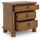 Rowlenstown King Poster Bed with Mirrored Dresser and Nightstand