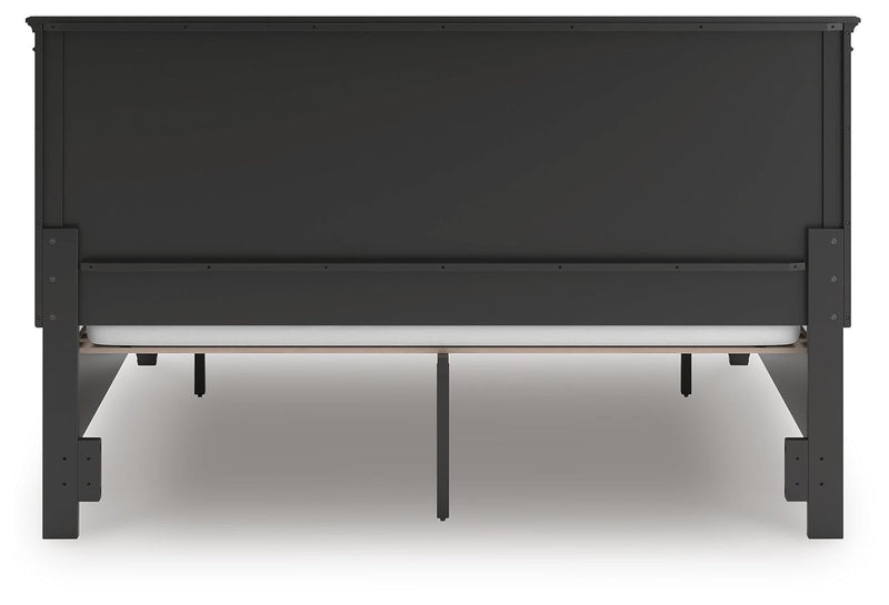 Lanolee California King Panel Storage Bed, Dresser, Mirror and Nightstand