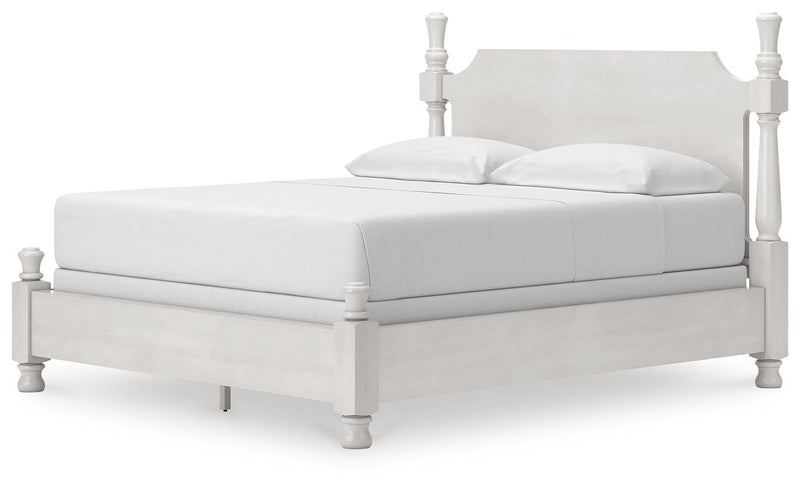 Chadworth California King Poster Bed, Dresser, Mirror and Nightstand