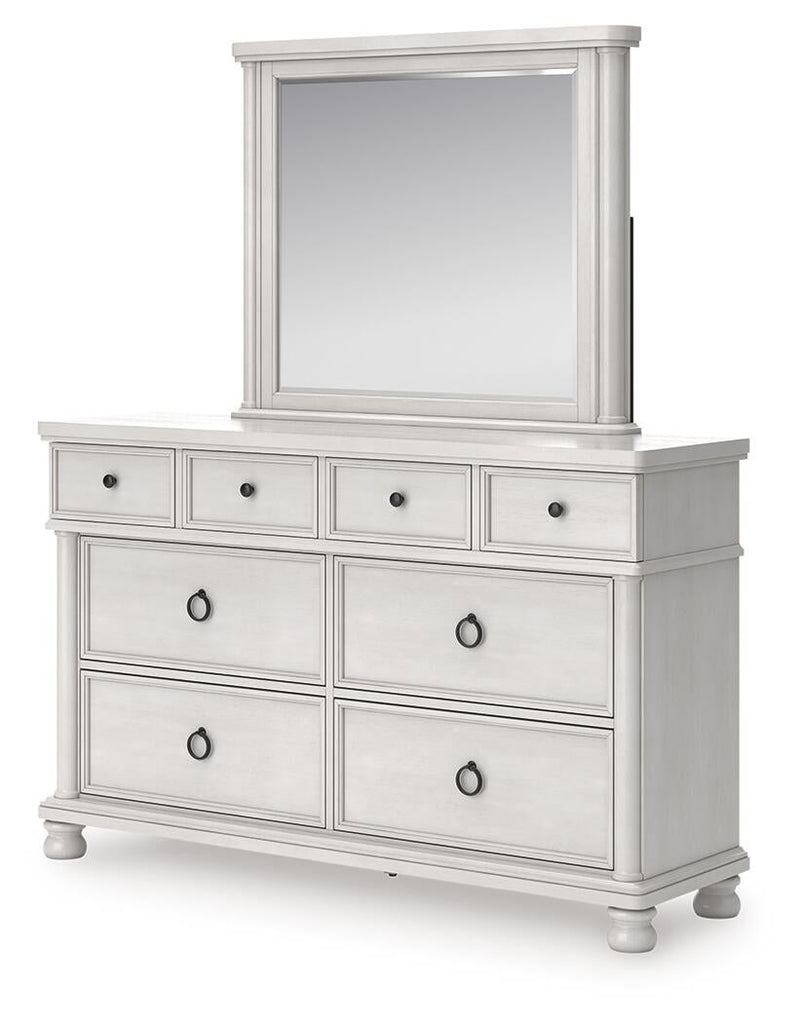 Chadworth Queen Poster Bed, Dresser and Mirror