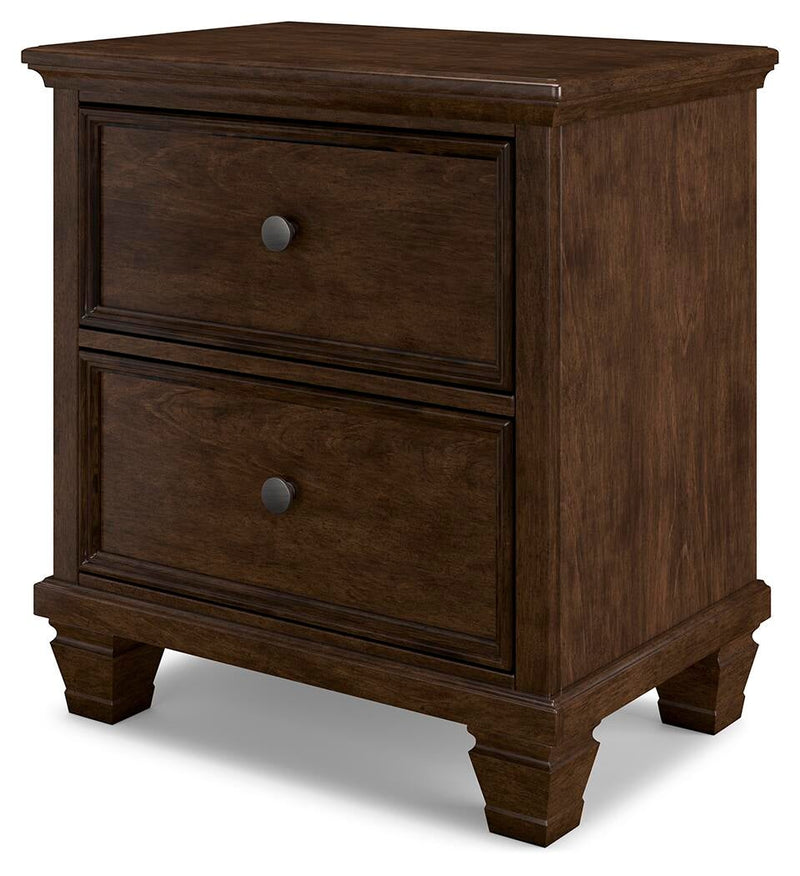 Danabrin California King Panel Storage Bed, Dresser, Mirror and Nightstand
