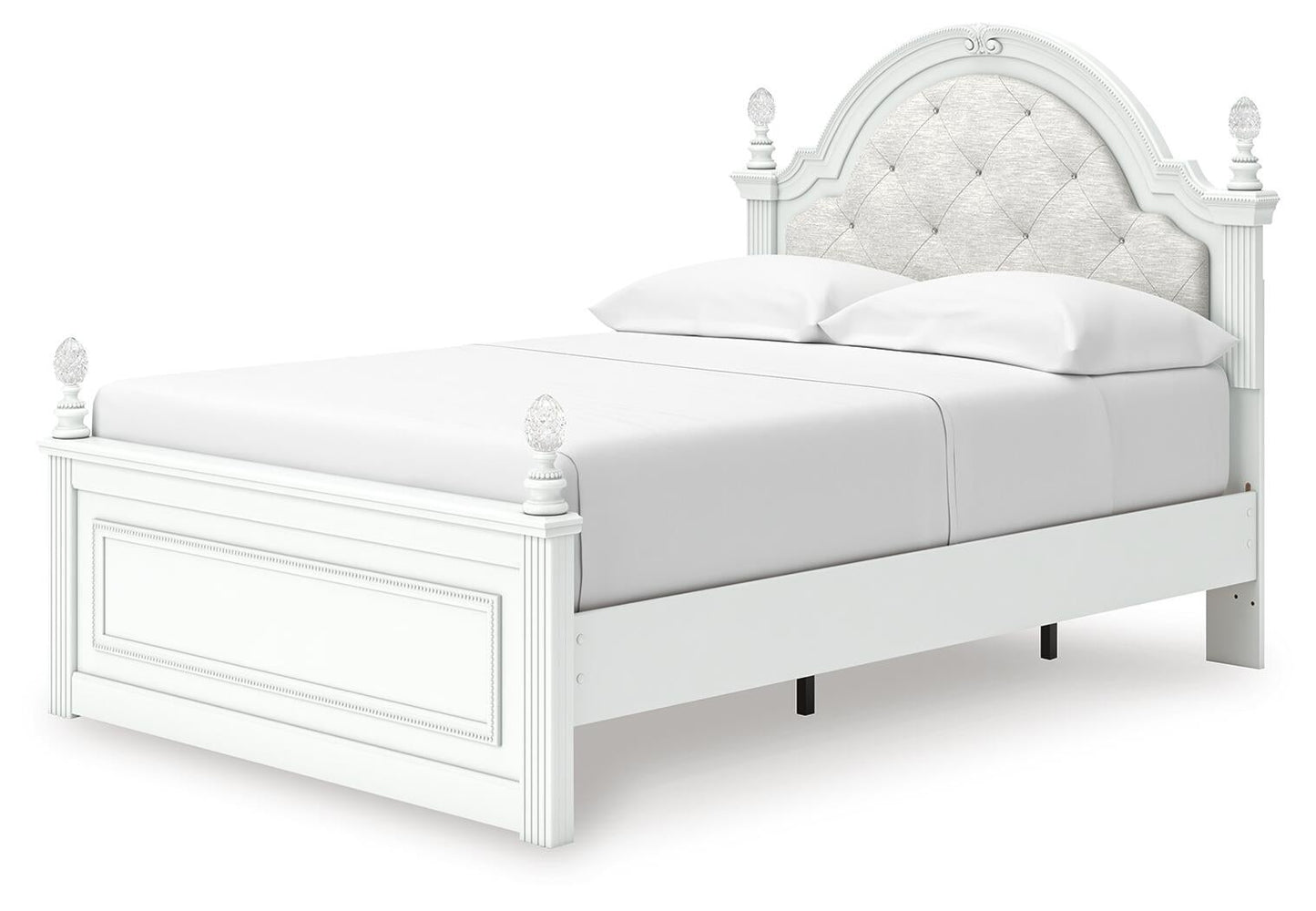 Kozlani Full Upholstered Panel Storage Bed, Dresser, Mirror and Nightstand