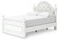 Kozlani Full Upholstered Panel Storage Bed, Dresser, Mirror and Nightstand