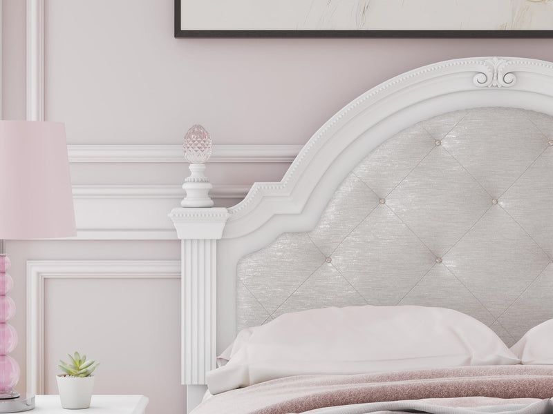 Maylilly Full Upholstered Panel Storage Bed, Dresser, Mirror and Nightstand