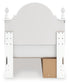 Kozlani Twin Upholstered Panel Storage Bed, Dresser, Mirror and Nightstand
