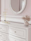 Kozlani Twin Upholstered Panel Storage Bed, Dresser, Mirror and Nightstand