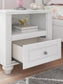 Kozlani Twin Upholstered Panel Storage Bed, Dresser, Mirror and Nightstand
