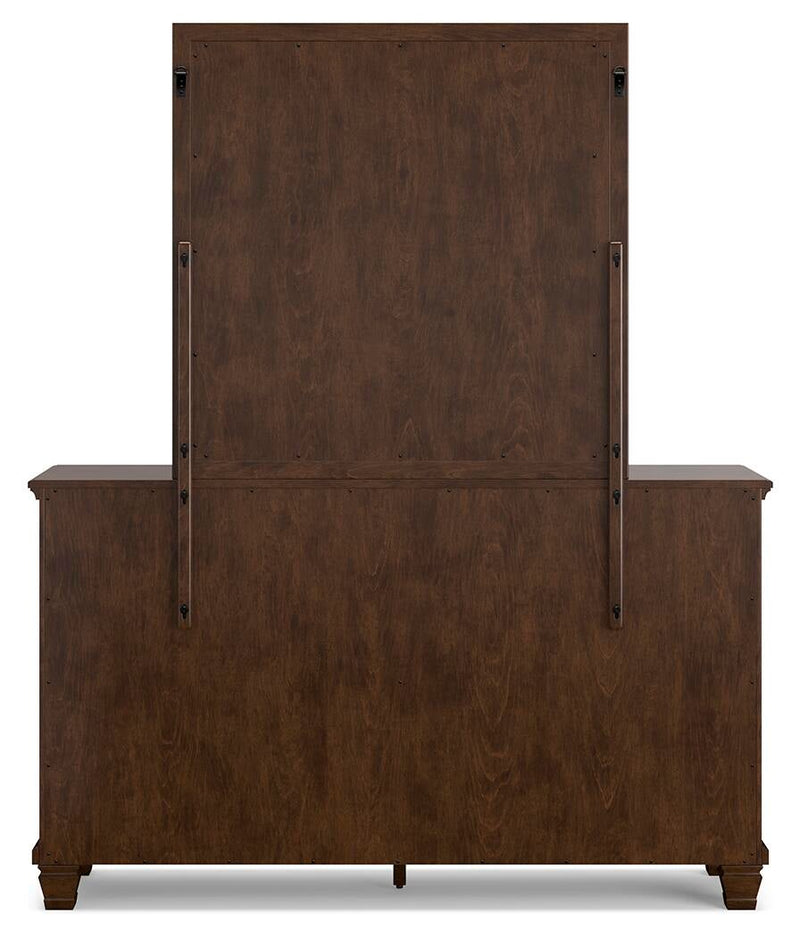 Danabrin Full Panel Storage Bed, Dresser and Mirror