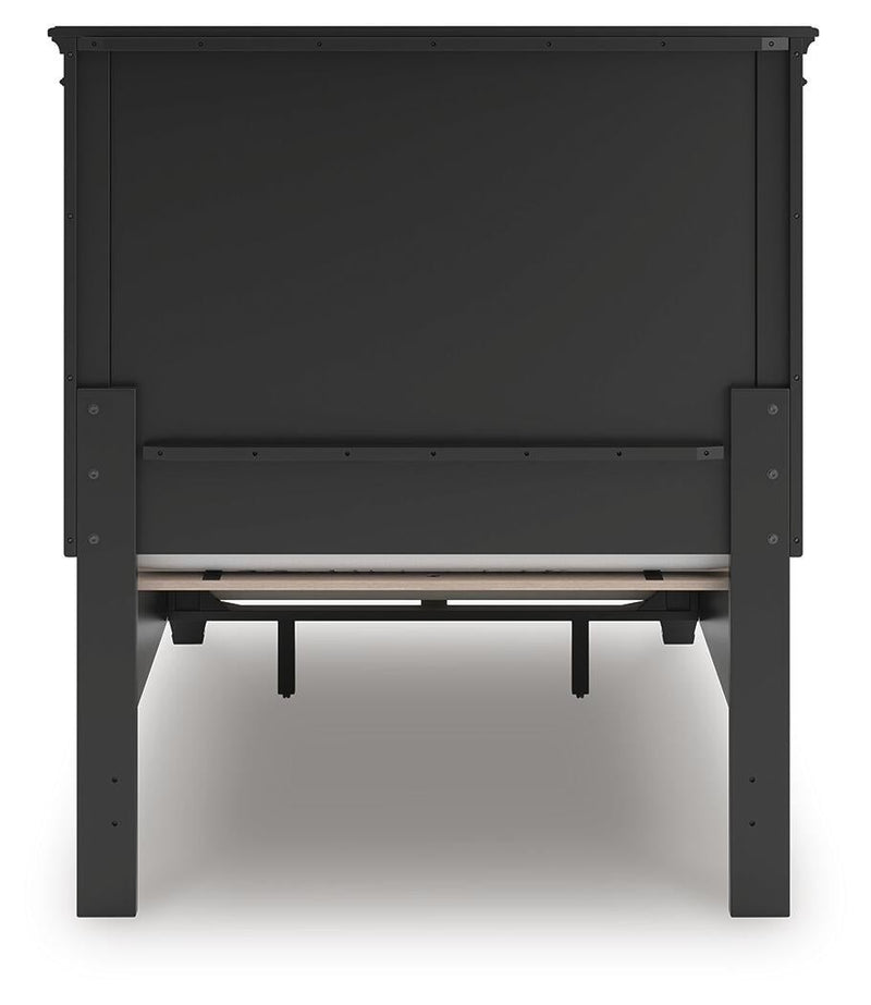 Lanolee Twin Panel Storage Bed, Dresser, Mirror and Nightstand