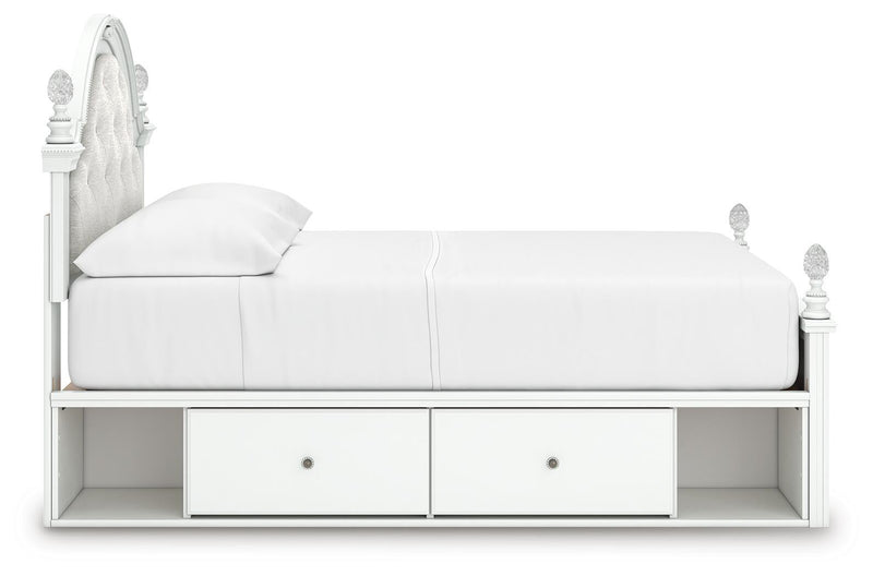 Kozlani Full Upholstered Panel Bed with Storage