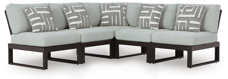 Ashley Express - Beachloft 5-Piece Outdoor Sectional