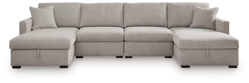 ModMax Luxe 4-Piece Double Storage Chaise Sectional