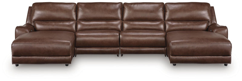 DeepWakes 4-Piece Reclining Sectional with Double Chaise