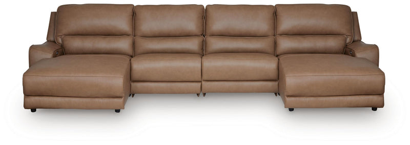 DeepWakes 4-Piece Power Reclining Sectional with Chaise