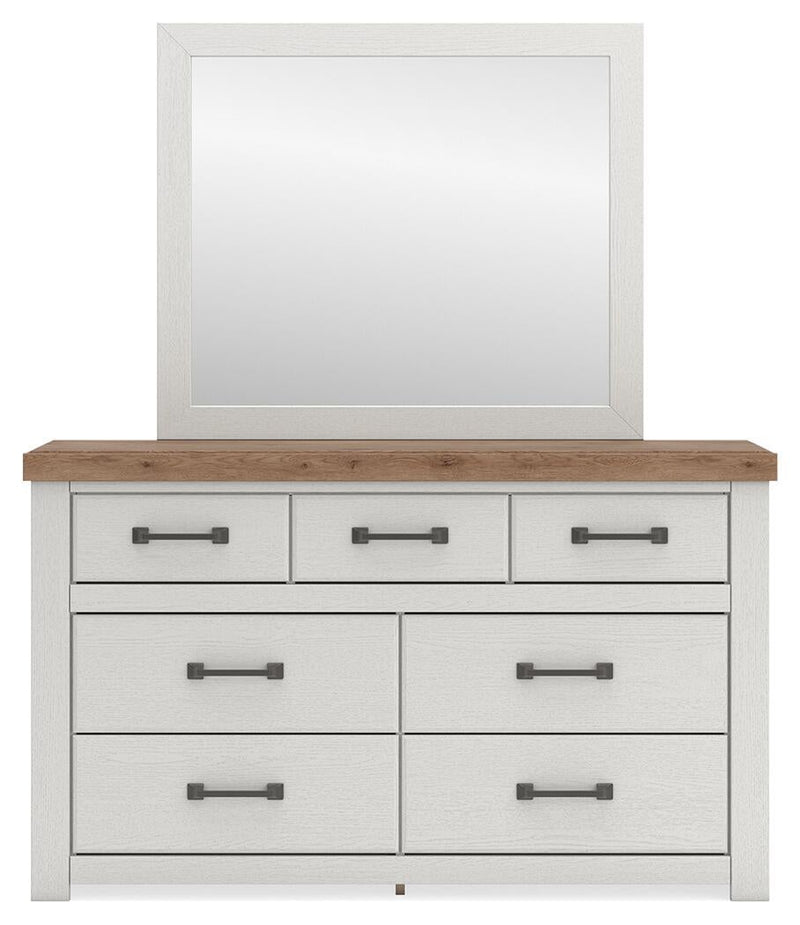 Savonport King Panel Storage Bed. Dresser, Mirror and Nightstand