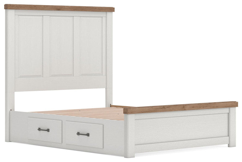 Savonport Queen Panel Bed with Storage. Dresser, Mirror and Nightstand