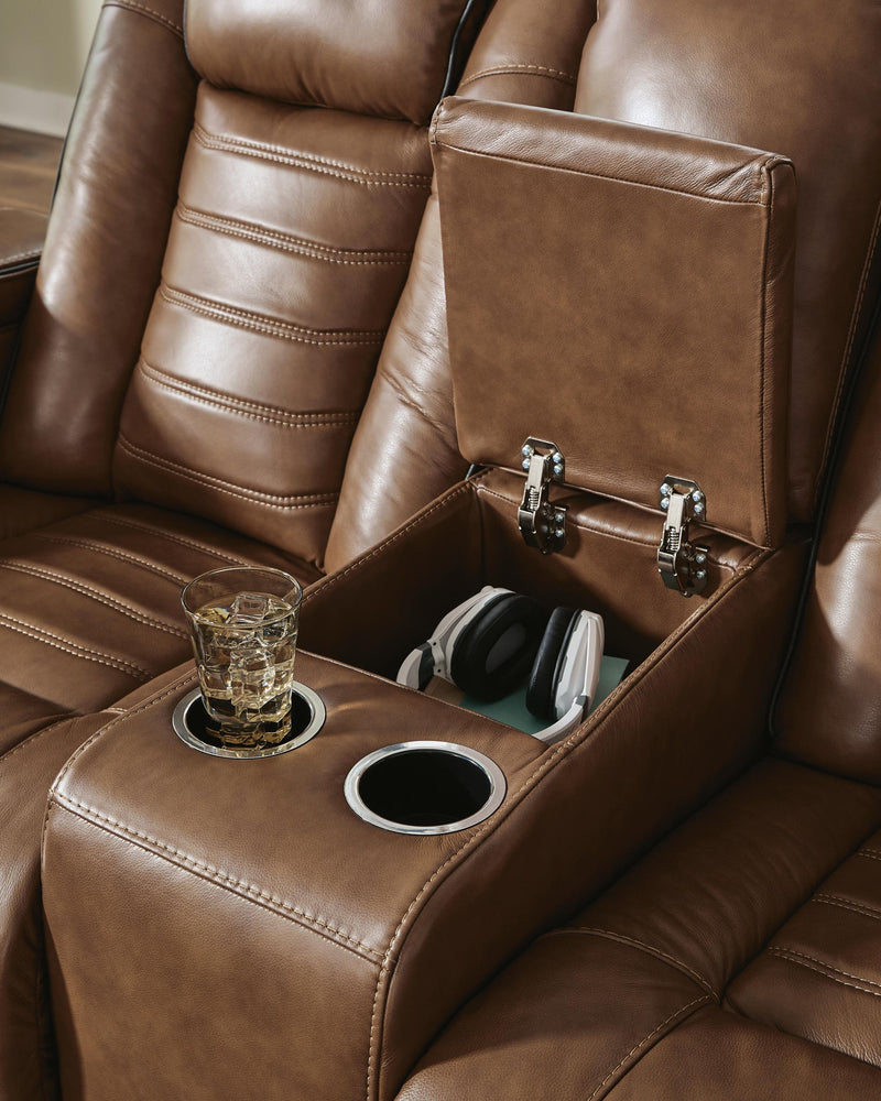 Gruaro PWR REC Loveseat/CON/ADJ HDRST