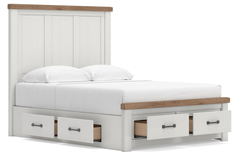 Savonport Queen Panel Storage Bed, Dresser and Mirror