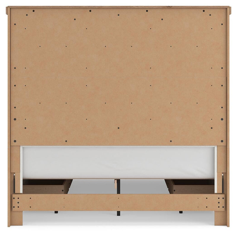 Savonport King Panel Storage Bed. Dresser, Mirror and Nightstand