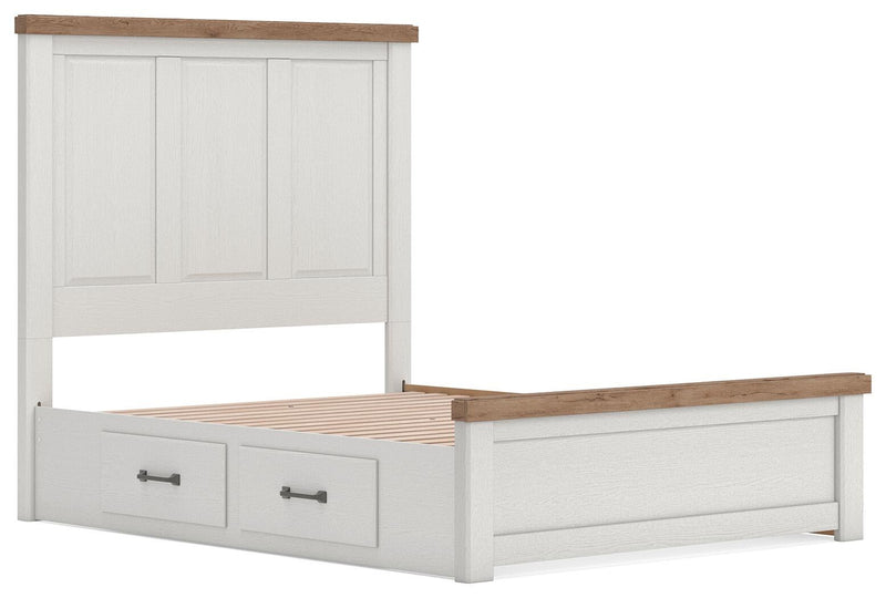 Savonport Queen Panel Bed with Storage. Dresser, Mirror and Nightstand