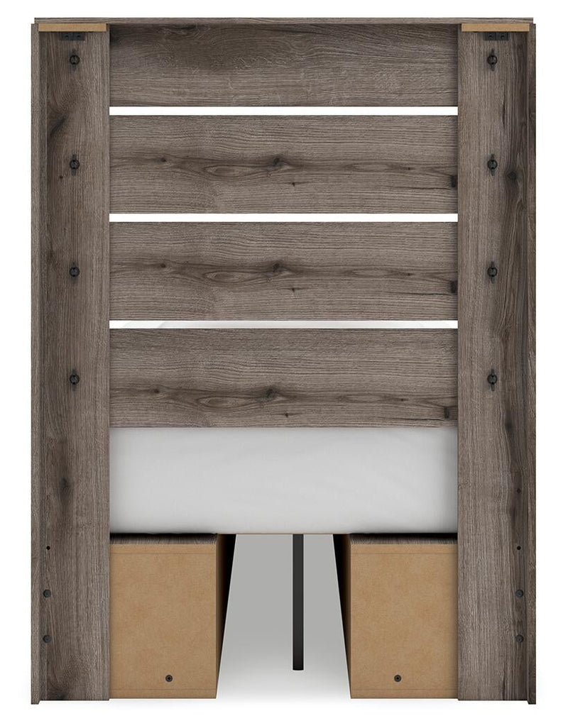 Urbanoore Twin Panel Bed with Storage, Dresser, Mirror and Nightstand