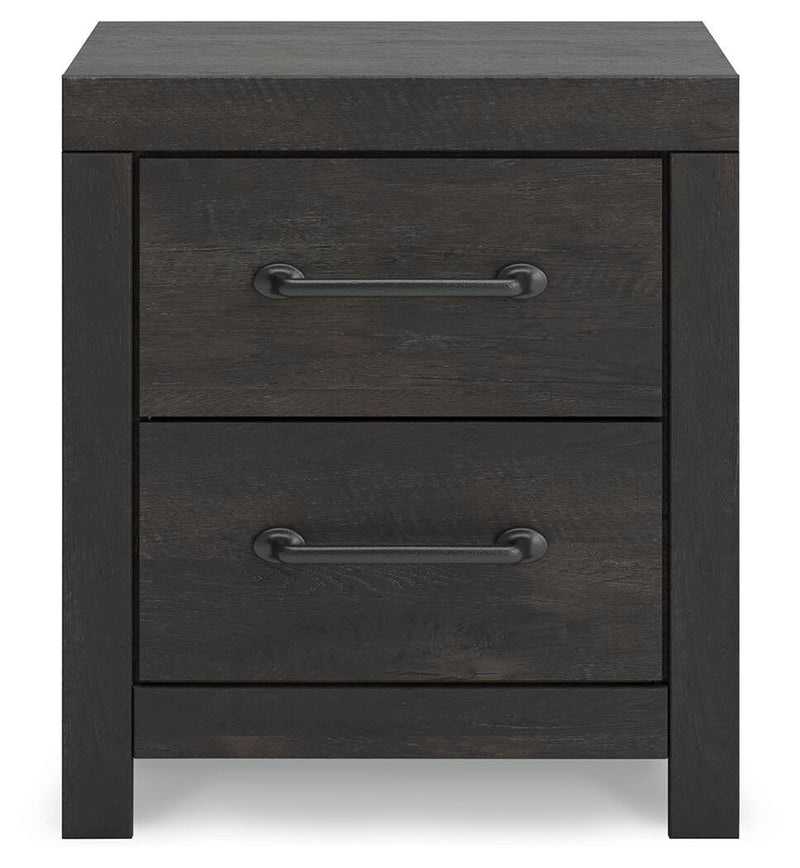 Delmorta Twin Panel Bed with Storage, Dresser, Mirror and Nightstand