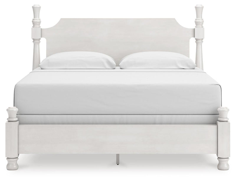 Chadworth King Poster Bed, Dresser, Mirror and Nightstand