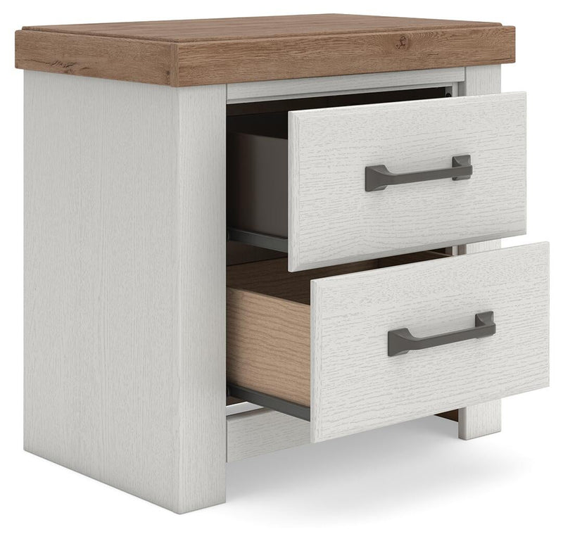 Savonport Twin Panel Bed. Dresser, Mirror and Nightstand