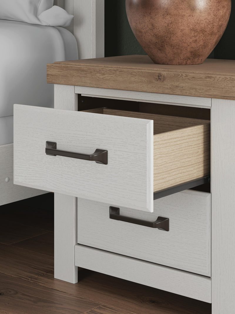Savonport Twin Panel Storage Bed. Dresser, Mirror and Nightstand