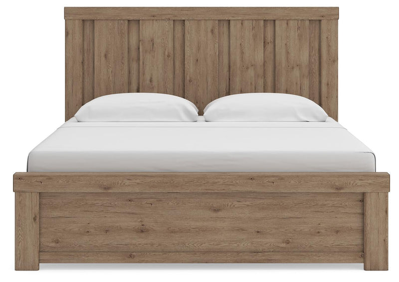 Garistyn King Panel Bed, Dresser, Mirror, Chest and Nightstand