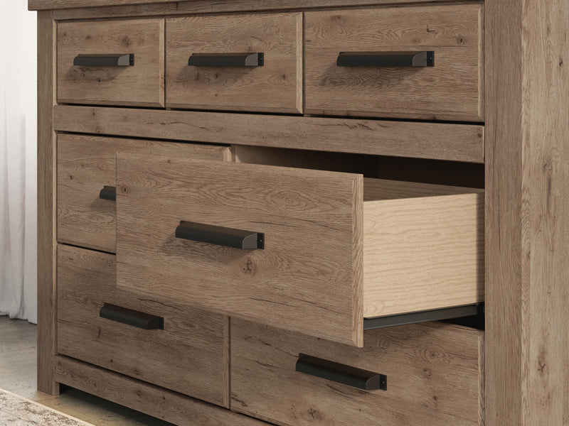 Garistyn Queen Panel Bed, Dresser and Mirror