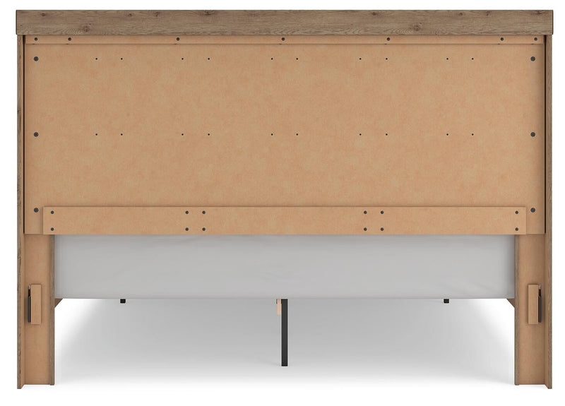 Garistyn King Panel Storage Bed, Dresser, Mirror, Chest and Nightstand