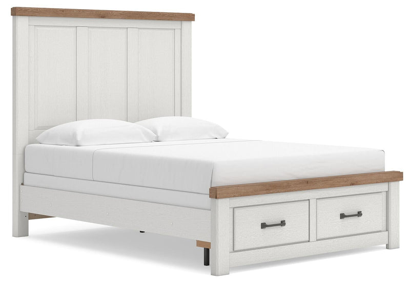 Savonport Queen Panel Storage Bed, Dresser and Mirror