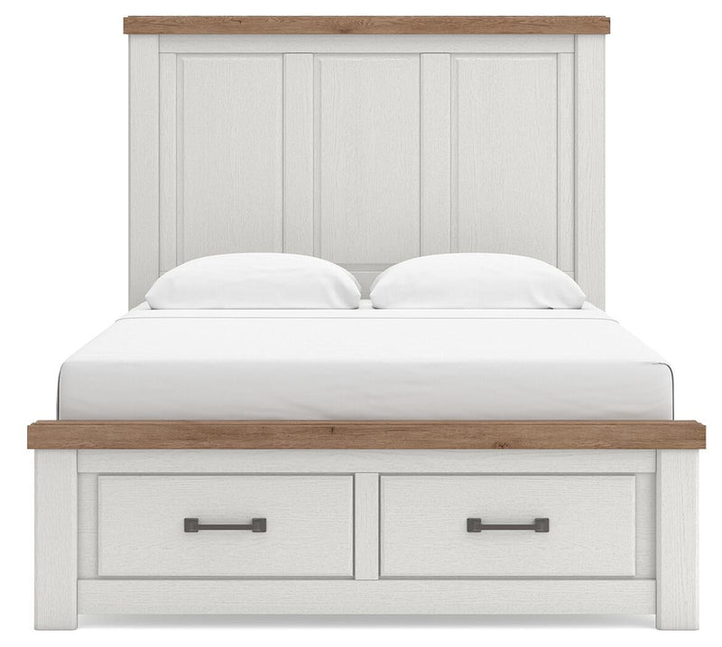 Savonport Queen Panel Storage Bed, Dresser and Mirror