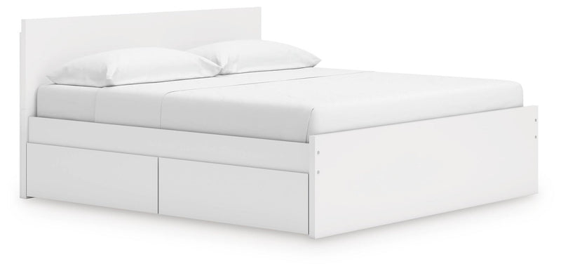 Ashley Express - Onita King Panel Platform Bed with 2 Side Storage