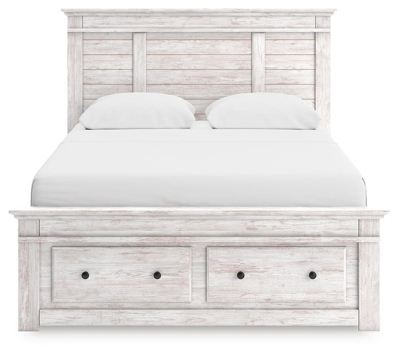 Makidern Queen Panel Storage Bed