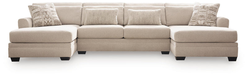 Mandi Point 3-Piece Double Chaise Sleeper Sectional
