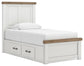 Ashley Express - Savonport Twin Panel Bed with Storage