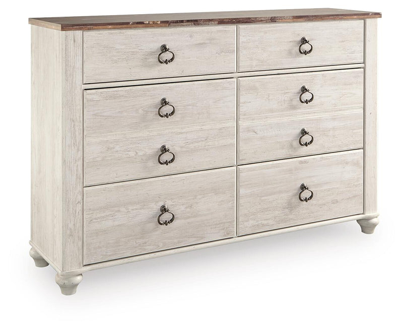 Willowton Six Drawer Dresser