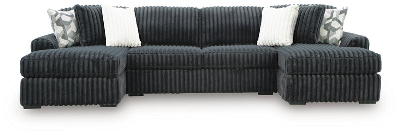 Midnight-Madness 3-Piece Double Chaise Sectional